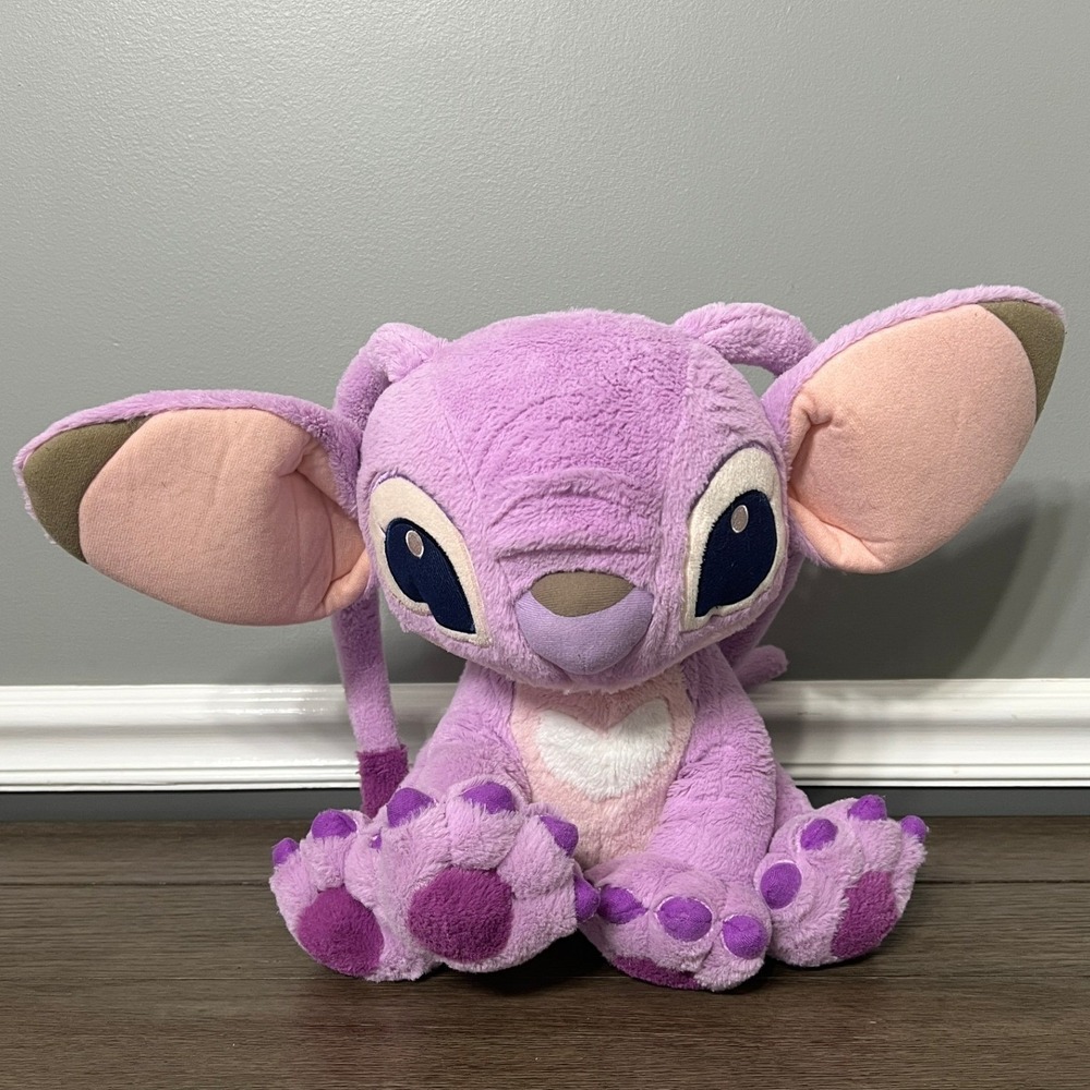 Disney Parks Angel Plush Purple Lilo & Stitch Girlfriend Stuffed Animal Toy 12"